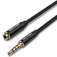 Vention Vention 3.5mm jack/M -> 3.5mm/F , (hosszabbító,audio,fekete),10m, kábel
