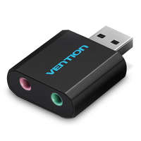 Vention Vention USB külső (fém,fekete), hangkártya