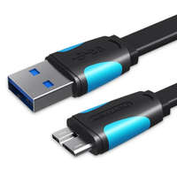 Vention Vention USB-A 3.0/M -> Micro USB-B, ( lapos,fekete), 1m, kábel