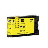 HQ Premium HQ Premium HP 711XL CZ132A Yellow (Y@28 ML) Utángyártott Tintapatron