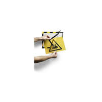Durable Infókeret A4, öntapadó mágneses záródás 2 db/csomag, Durable Duraframe® Security, sárga/fekete