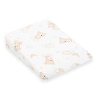 Baba párna - ék alakú New Baby BASIC fehér 30x37 cm bear beige