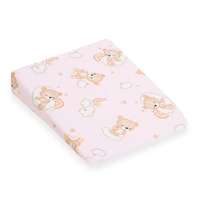 Baba párna - ék alakú New Baby BASIC fehér 30x37 cm bear pink