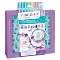 Make It Real Kristály medál karkötők, tiszta kék