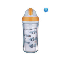 Canpol babies Sport pohár szilikon flip-top szívószállal, 260 ml, autók