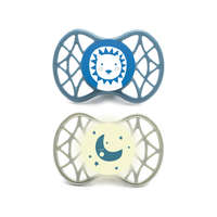 Nuvita Symmetric Air55 2db-os cumi szett 0+ - Powder Blue/Sage Green - oroszlán/hold 70652