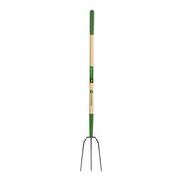 TRUPER JOHN DEERE BPJ-3E-JD 3 ágú trágyavilla, 120 cm-es prémium keményfa nyéllel, gumírozott markolattal (35129)