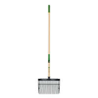 TRUPER JOHN DEERE BF-16-JD 16 ágú szálastakarmány villa, 135 cm-es prémium keményfa nyéllel, gumírozott markolattal (35135)