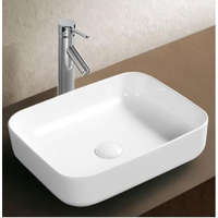  AREZZO Design Nomia mosdótál, pultra építhető, fehér, 50x39 cm, AR-395