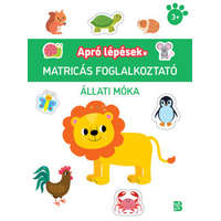 Kolibri Kiadó Apró lépések - Állati móka - Matricás foglalkoztató