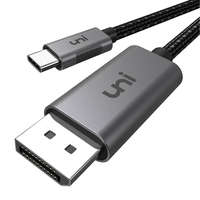uni uni USB C-ből DisplayPort Kábel (4K@60Hz, 2K@165Hz) - Alumínium USB Type C Thunderbolt 3/4 Kompatibilis (1.8m)