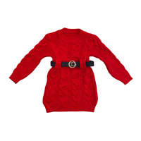 Kötött lány ruha, piros, 152