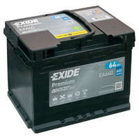 Exide Exide Premium 12V 64Ah 640A jobb+ autó akkumulátor (EA640)