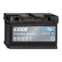 Exide Exide Premium 12V 72Ah 720A Jobb+ autó akkumulátor (EA722)