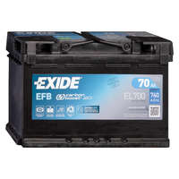 Exide Exide Start-Stop EFB 12V 70Ah 760A jobb+ Autó Akkumulátor (EL700)