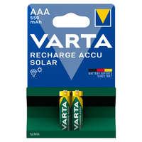 VARTA SOLAR akkumulátor mikro/ AAA 550 mAh BL2 (2db-os) - 56733