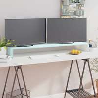 vidaXL vidaXL zöld üveg TV állvány/monitor magasító 120 x 30 x 13 cm