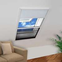 vidaXL vidaXL pliszé ablak szúnyogháló árnyékolóval alumíniumból 80 x 120 cm