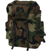 vidaXL vidaXL katona stílusú hátizsák 65 L kamuflázs mintás