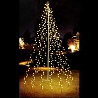Ambiance Ambiance karácsonyi zászlórúd világítás 192 LED-del 208 cm