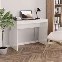 vidaXL vidaXL magasfényű fehér szerelt fa íróasztal 90 x 40 x 72 cm