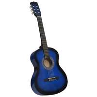 vidaXL vidaXL kék klasszikus gitár kezdőknek és gyerekeknek 3/4 36"