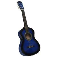 vidaXL vidaXL kék klasszikus gitár kezdőknek és gyerekeknek 1/2 34"