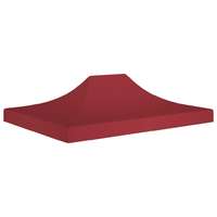 vidaXL vidaXL burgundi vörös tető partisátorhoz 4 x 3 m 270 g/m²