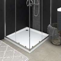 vidaXL vidaXL szögletes fehér ABS zuhanytálca 80 x 80 cm