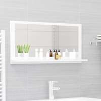 vidaXL vidaXL fehér forgácslap fürdőszobai tükör 80 x 10,5 x 37 cm