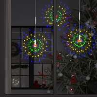 vidaXL vidaXL kültéri karácsonyi többszínű tűzijátéklámpa 140 LED-del 20 cm