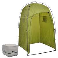 vidaXL vidaXL hordozható kemping WC sátorral 10+10 L