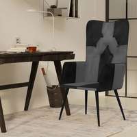 vidaXL vidaXL fekete és szürke valódi bőr magas háttámlájú fotel