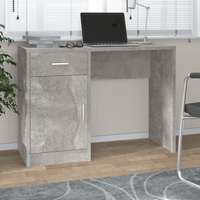 vidaXL vidaXL betonszürke faanyag fiókos/rekeszes íróasztal 100x40x73 cm