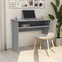 vidaXL vidaXL szürke sonoma színű szerelt fa íróasztal 90x50x74 cm