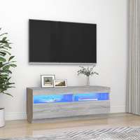 vidaXL vidaXL szürke sonoma TV-szekrény LED-lámpákkal 100 x 35 x 40 cm
