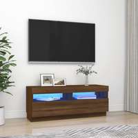 vidaXL vidaXL barna tölgyszínű TV-szekrény LED-világítással 100 x 35 x 40 cm