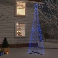 vidaXL vidaXL kúp alakú karácsonyfa 500 kék LED-del 100 x 300 cm
