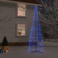 vidaXL vidaXL kúp alakú karácsonyfa 500 kék LED-del 100 x 300 cm