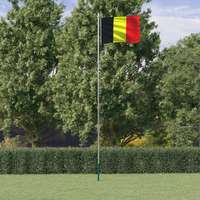 vidaXL vidaXL alumínium belga zászló és rúd 6,23 m