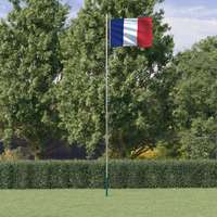vidaXL vidaXL alumínium francia zászló és rúd 6,23 m