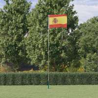 vidaXL vidaXL spanyol alumínium zászló és rúd 5,55 m