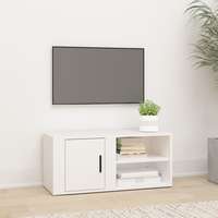 vidaXL vidaXL fehér szerelt fa TV-szekrény 80 x 31,5 x 36 cm