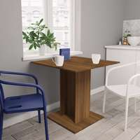 vidaXL vidaXL barna tölgyszínű szerelt fa étkezőasztal 80 x 80 x 75 cm