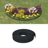 vidaXL vidaXL fekete polietilén kerti szegély 10 m 10 cm