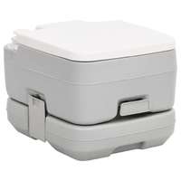 vidaXL vidaXL szürke-fehér HDPE hordozható kemping WC 10+10 L