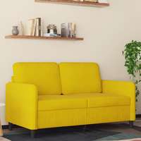vidaXL vidaXL kétszemélyes sárga bársony kanapé 120 cm