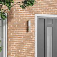 vidaXL vidaXL Kültéri fali lámpa Ezüst 10.5 x 6 x 35 cm Rozsdamentes acél