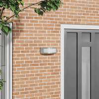 vidaXL vidaXL Kültéri Fali Lámpa Ezüst 32 x 10 x 10 cm Rozsdamentes acél