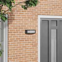 vidaXL vidaXL Kültéri Fali Lámpa Fekete 32 x 10 x 10 cm Rozsdamentes acél